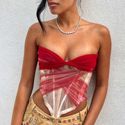 Red Siren Tulle Corset